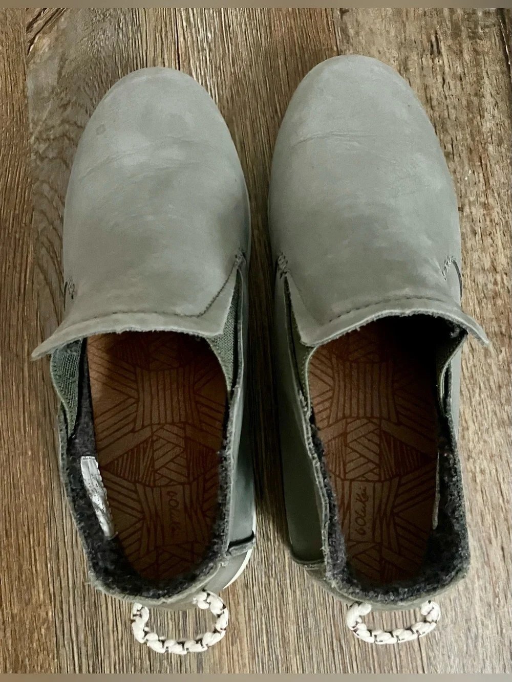 Olukai Hawai'iloa Shoes Women’s US 8 Leather Manu Hope Gray Chelsea Boot Cushion - Picture 6 of 11